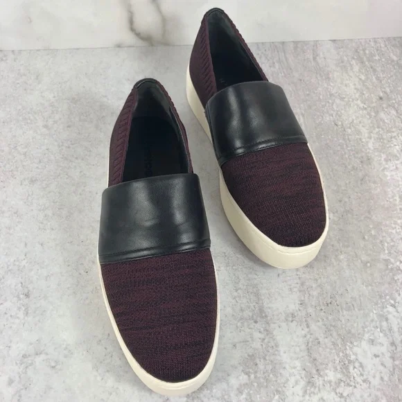 New Vince platform leather knit sneaker 6.5 - Picture 4 of 5